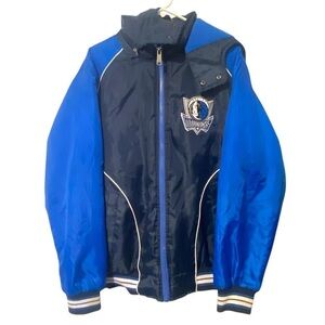 Dallas Mavericks Mens Full-Zip Jacket Size Large G-III Carl Banks EUC Blue NBA